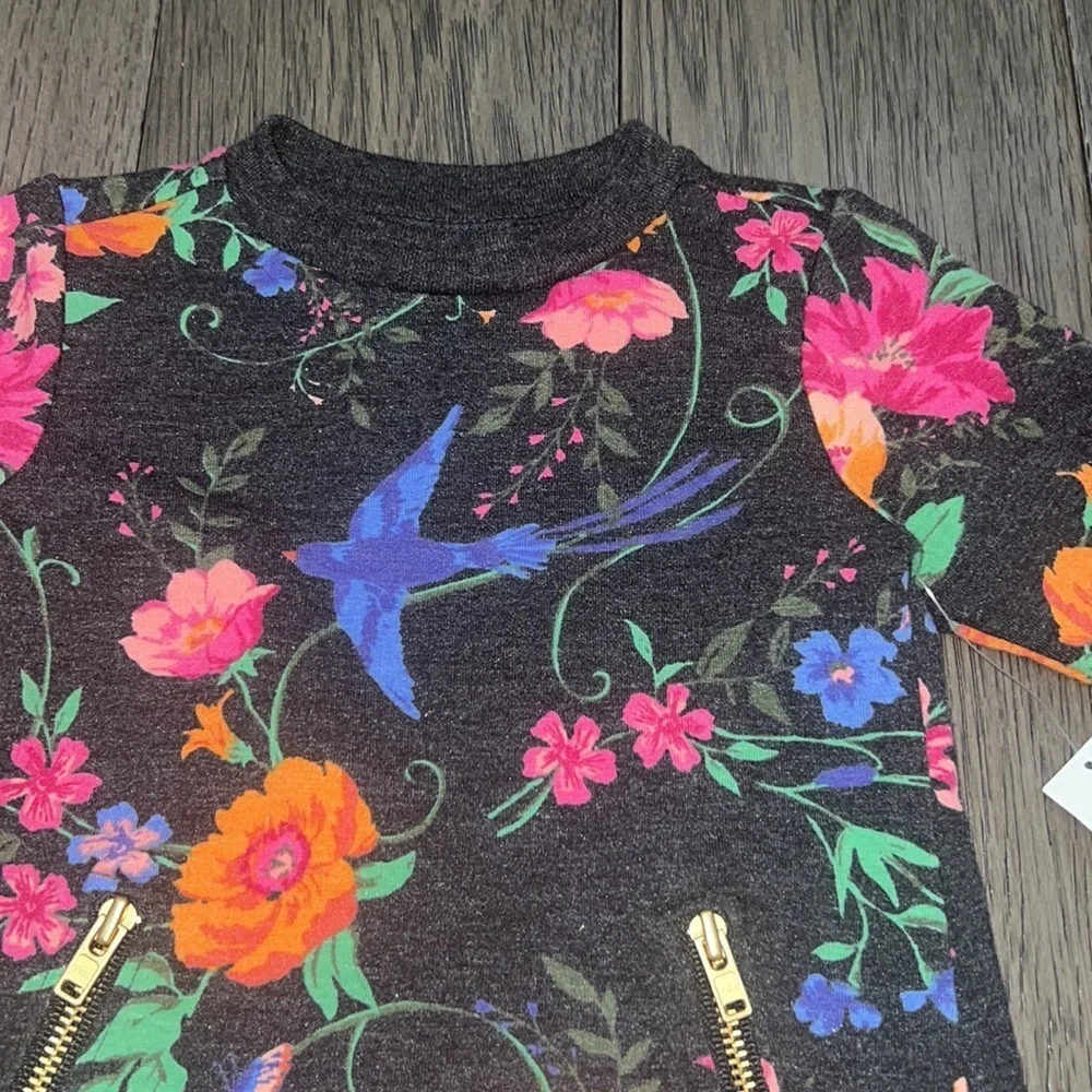 NWT Old Navy Infant Long sleeve floral sweater dress